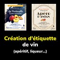 Création d'étiquette de vin, boissons, alcool et jus de fruits par un graphiste à Toulouse