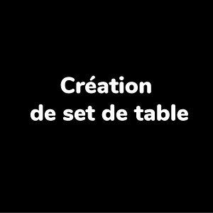 Création de set de table par un graphiste à Toulouse
