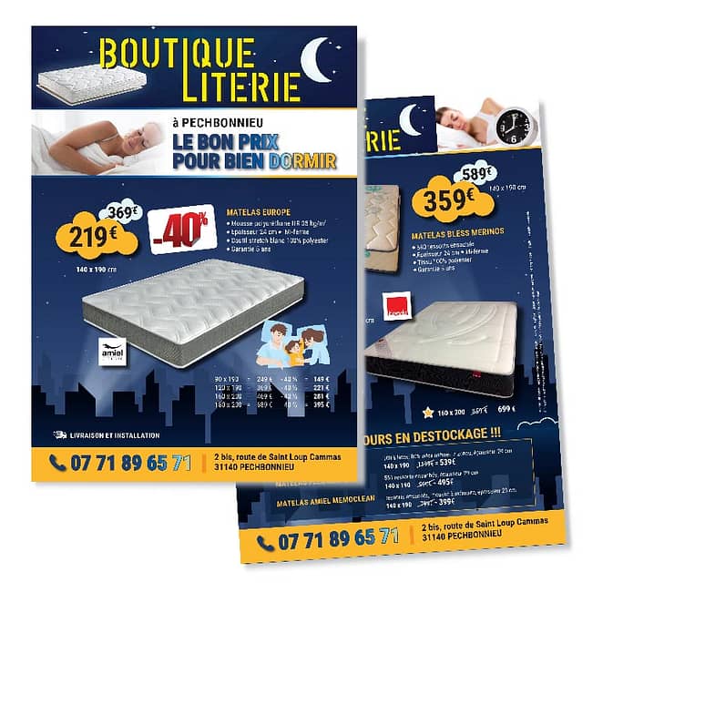Création de flyer pas cher par graphiste à Toulouse