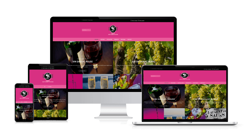 Création de site internet pour vignoble et vin